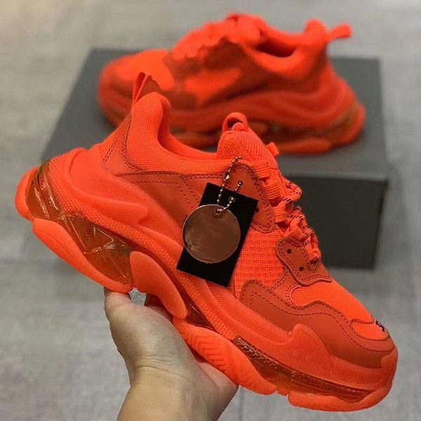 

2020 luxury triple s designer sneaker combination soles boots mens womens runner shoes sports casual shoe, Black