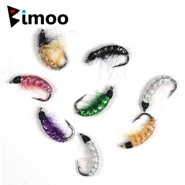 

bimoo 6pcs #6 trout fishing flies scud shrimps scud cezch fishing nymphs multiple color