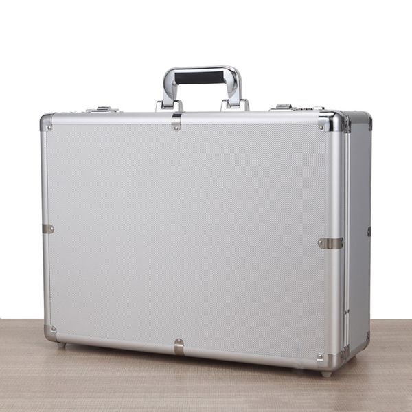 

500*370*180mm tool box aluminium alloy home storage box document insurance household storage with passwords suitcase