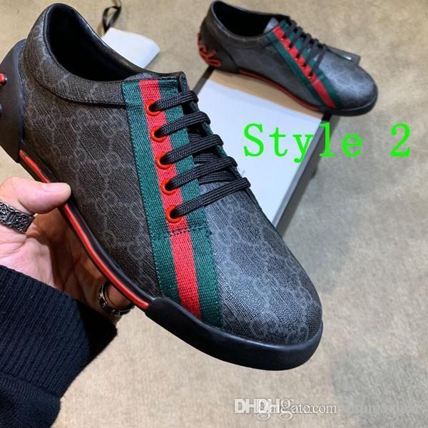 

the fashion speed runner low-casual tennis shoes printed leather cycling running shoes fashion luxury youth boys shoes size 38-45, Black