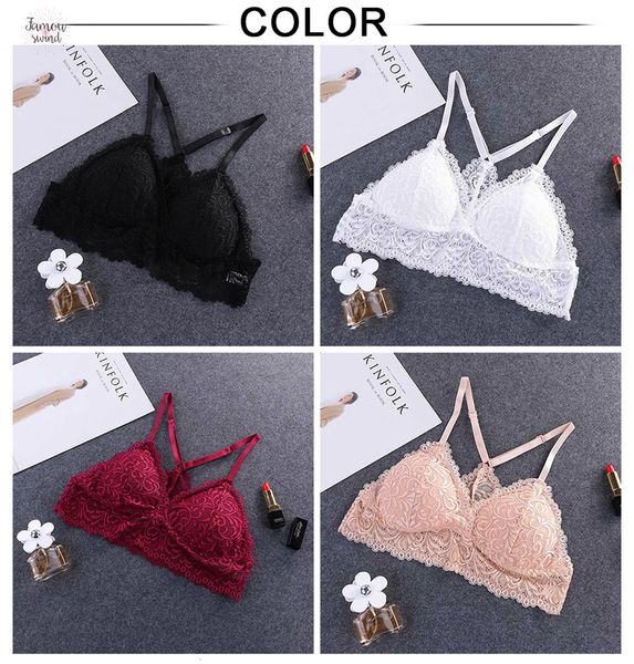 

бюстгальтер для женщин белья bh lace сексуального bralette push up bra плюс размер y line ремни backless bras большого размера, Red;black