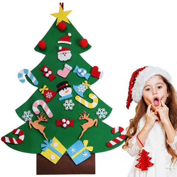 

new ourwar diy felt christmas tree with ornaments children christmas gifts