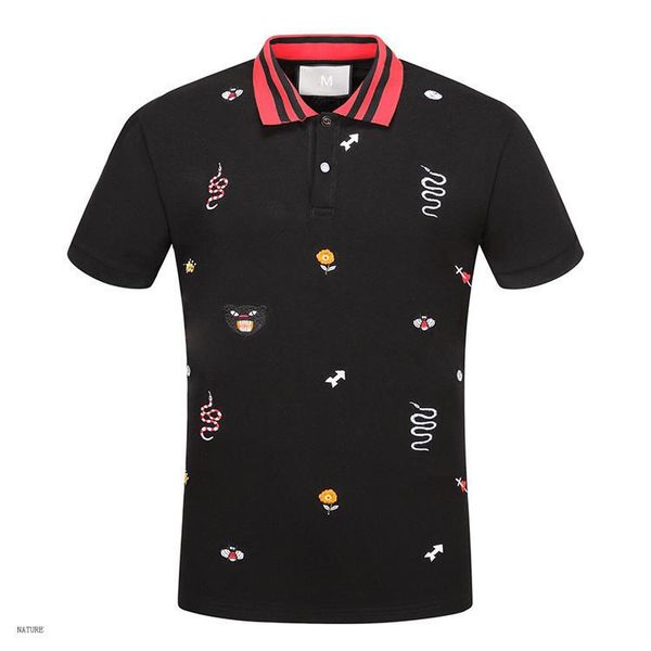 

new luxury italy shirt t-shirt high street embroidery t shirts for men snake bee tiger brand shirt shirt men