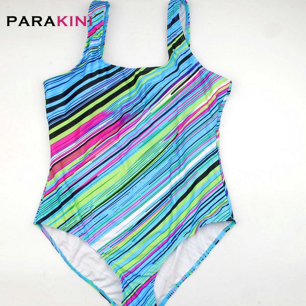 

parakini plus size swimwear female rainbow one piece swimsuit women retro vintage bathing suits large size one-piece monokini, White;black