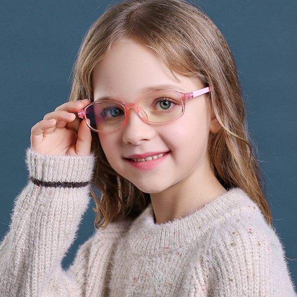 

new baby anti-blue light tr90 glasses children soft frame goggle plain glasses kids eye fame eywear, White;black