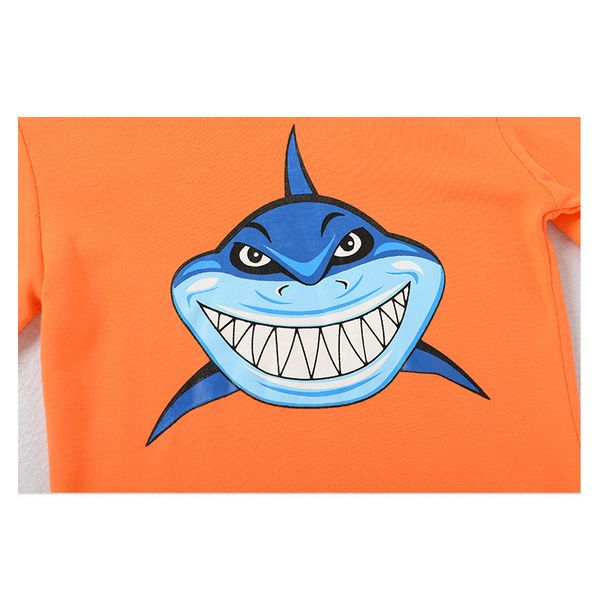 

kids shark pajamas sets baby boys shark sleepwear children dinosaur nightwear girls love pyjamas for 1-8 years, Blue;red