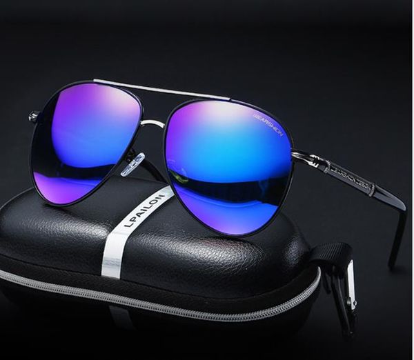 

men's trend polarized sunglasses driving sunglasses fashionable colorful toad glasses, White;black