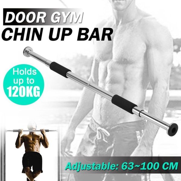 

door chin up bar portable home gym doorway pull-up bar with comfortable grips adjustable length exercise workout fitness tool