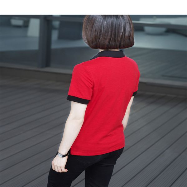 

women's silhouette cotton short sleeve t-shirt in white for spring/summer 2020 059