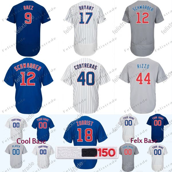 

9 Javier Baez Chicago Jersey Kris Bryant Albert Almora Jr.Jason Heyward David Bote Schwarber Willson Contreras Anthony Rizzo Zobris Jerseys