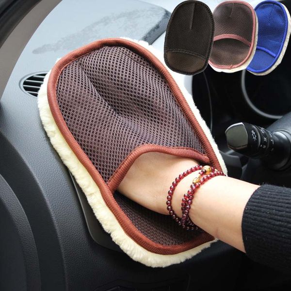 

new car styling soft wool car wash cleaning glove motor motorcycle brush washer auto care cleaning indoor accessories