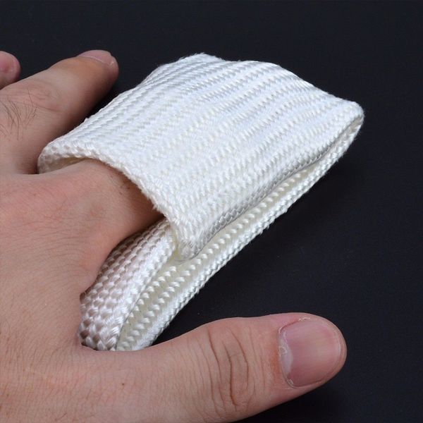 

protection gear welding gloves beige safety finger heat shield guard sleeves anti-scald durable high temperature insulation tig
