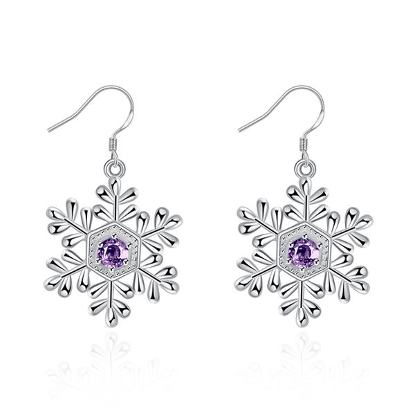 

plated sterling silver fashion classic earrings with zircon djse740 size 4x2.4cm;women's 925 silver plate dangle chandelier earring