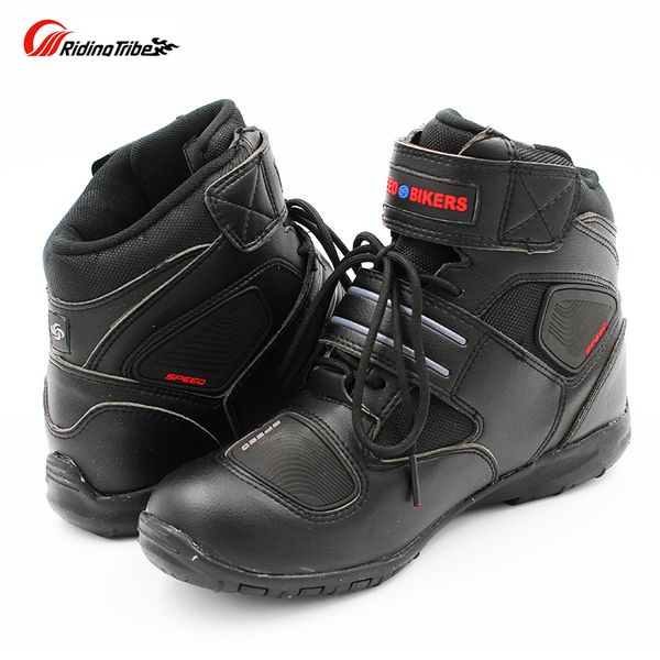 

riding tribe professional motorcycle waterproof microfiber leather boots pro-biker racing boots,motorcross boots,motorbike shoes