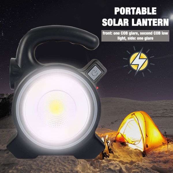

solar power floodlight solar spotlights durable cob abs security lamp induction light garden lamp home