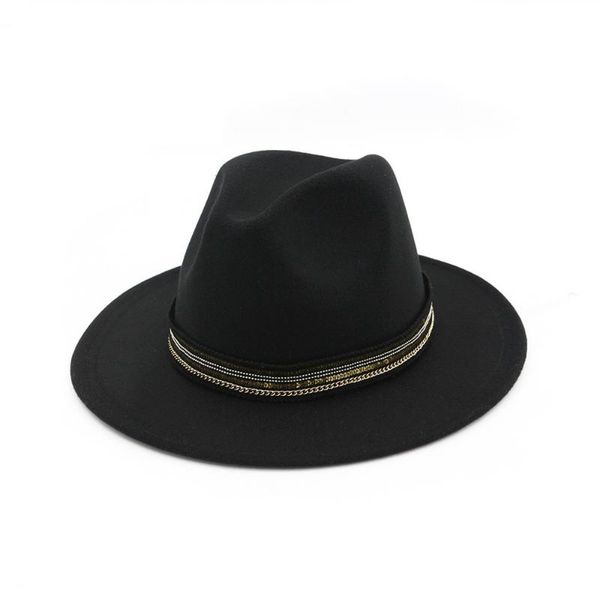 

european us wool felt western sombrero for wide brim cowgirl turquoise braid leather band trilby fedora for hf122, Blue;gray