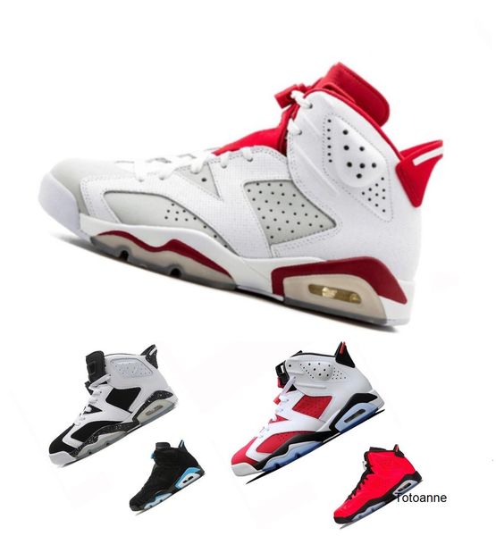 

6 carmine retre infrared 6s blue olympic slam dunk men women basketball shoes white black wheat oero unc carmine bred j6 sneakers