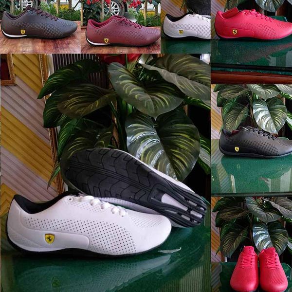 

europe wholesale 2019 future cat leather sf men black white red golden zapatillas raceway shoes casual shoes 32