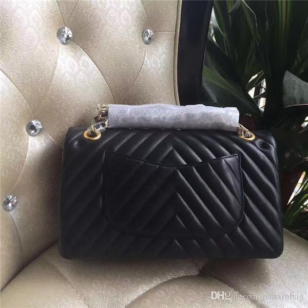 

excellent quality 25.5cm series women original lambskin double flap shoulder bag soft lambskin classic chain flap handbag ent
