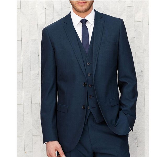 

navy blue slim fit groom смокинги для мужчин новый 2016 дизайн blazer свадебные костюмы для мужчин 3-х штук (куртка + брюки + жилет a056, White;black