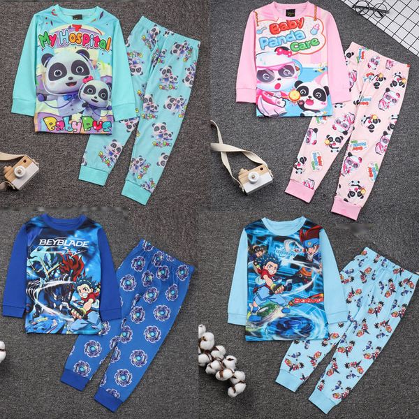 

2020 весна детская одежда мальчики пижамы детская одежда комплект сна одежда 2-7 лет 2 шт. комплект малыш девушки пижамы дети мальчики домаш, White