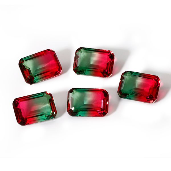 

3.2-3.5ct real rectangle loose gemstones 9x11mm tourmaline stones fashion jewelry accessories stones for gifts decoration 10pcs