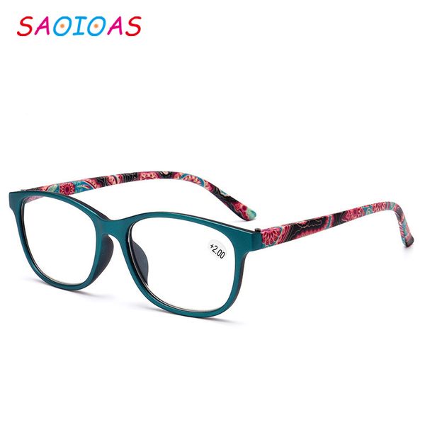 

saoioas womens luxury printed reading glasses retro square spring hinge presbyopic reading glasses +1.0 1.5 2.0 2.5 3.0 3.5 4.0