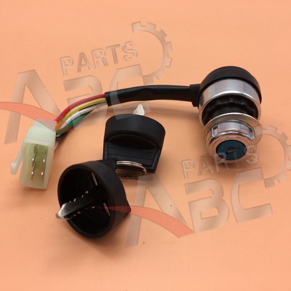 

5 wire electric start ignition switch 2 key for 50-250cc motorcycle scooter bike