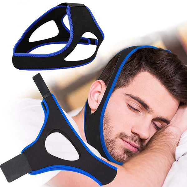 

neoprene anti snoring chin strap ssnore jaw belt snore ser sleep anti apnea chin support straps night sleeping aid tools