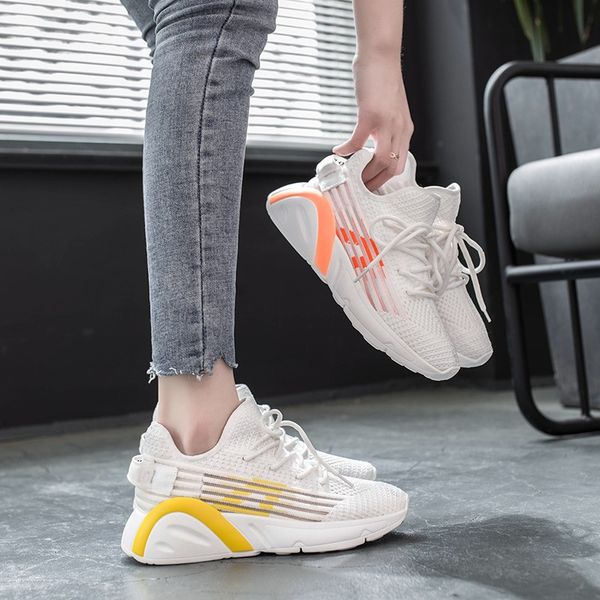 

women shoes breathable air mesh sneakers woman lightweight vulcanize shoes white basket femme spring women casual, Black