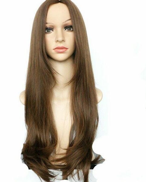 

26'' synthetic wigs for black women nature straight hair high temperature feiber