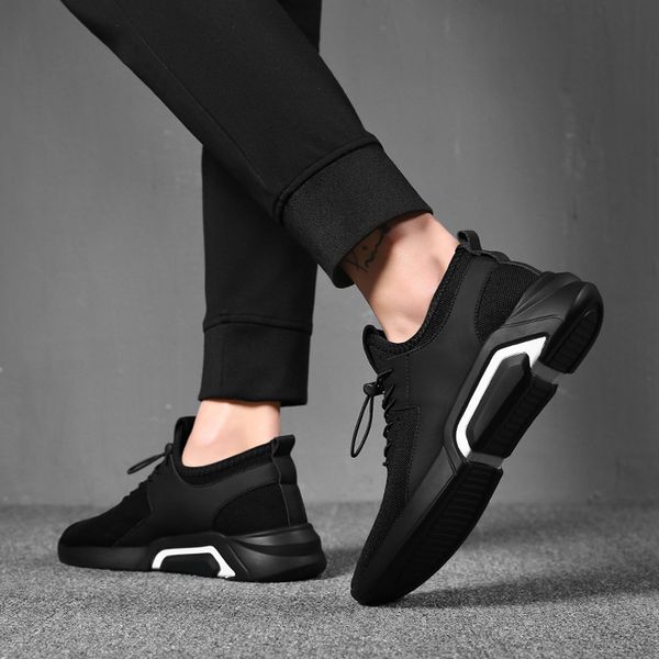 

weweya brand 2019 new breathable comfortable mesh men shoes casual lightweight walking male sneakers tenis feminino footwear, Black