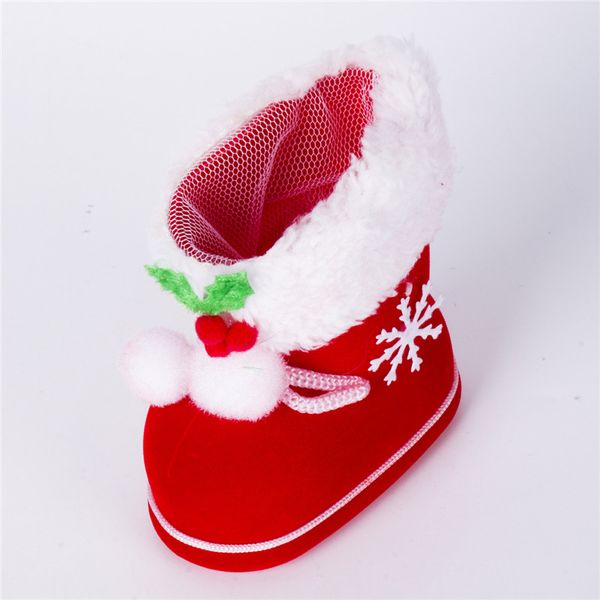 

christmas gift flocking boots candy socks xmas kids christmas decoration gift bag