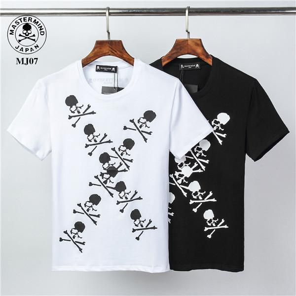 

2020 новый роскошный мужской дизайнеры футболки высокого качества для мужчин пара вскользь с коротким рукавом мужская шею футболка с ручной, White;black