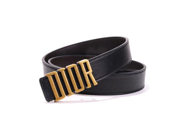 

letter buckle solid color belts fashion belt brand design leather straps men women dress jeans belts birthday gift, Black