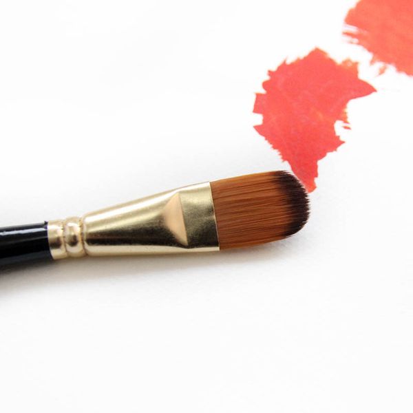 

artist wood handle paint brush set eco-friendly watercolor acrylic oil painting pen portable nylon hair painting brush