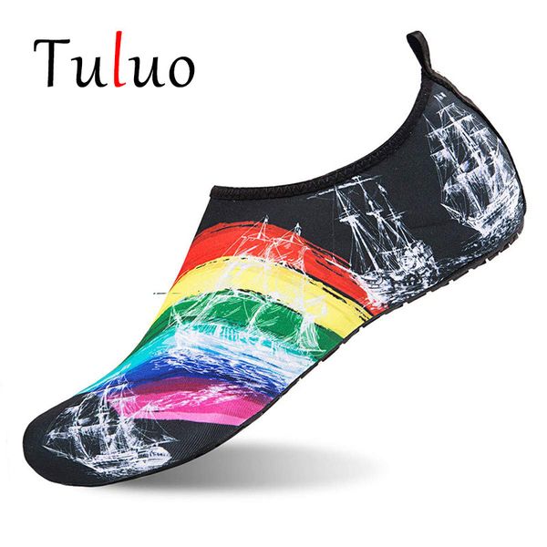 

tuluo summer water shoes men women beach swimming barefoot breathable quick dry non slip lover yoga shoes man sneakers