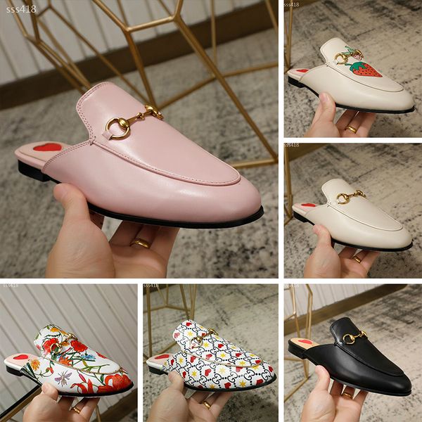 

2020 mens and womens fashion beach slide sandals male female flower blooms print leisure flat slippers 6 color with box size eur 35-41