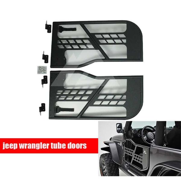 

black steel half 07-15 for wrangler jk (2 door only) tubular doors with side