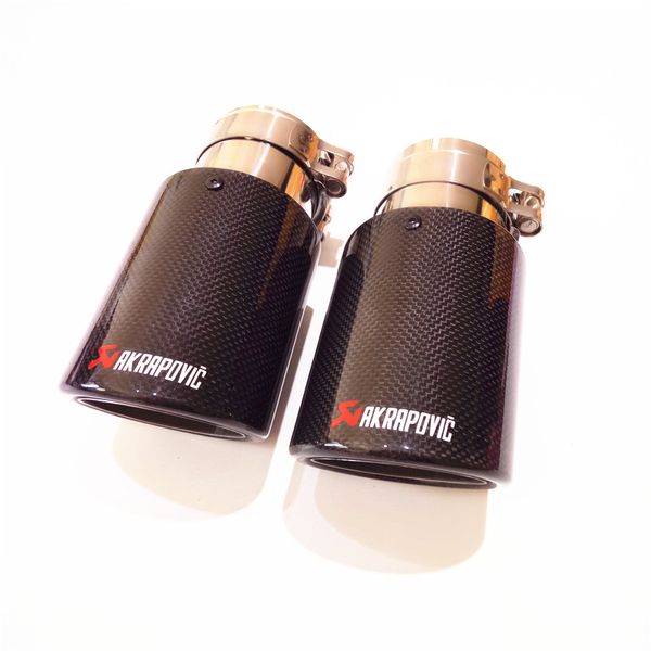 

1 pcs: в 63мм akrapovic влопне газ авомобилей ове глнева ђглеѬодного волокна и