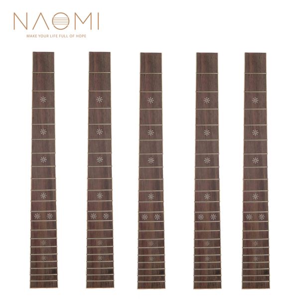 

naomi 5 pcs guitar fretboard 41'' 20 frets rosewood fretboard acoustic folk guitar snowflake guitar parts accessories