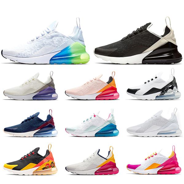 

2019 men women running shoes Mesh Knit Uppers Black Beige Navy Blue Space Purple Floral Heel fashion mens trainers sports sneakers on sale