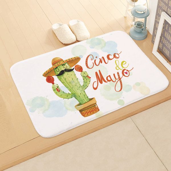 

cactus series of animal fashion rectangular mats entrance doormats washable kitchen floor bathroom 40*60cm and 50*80cm