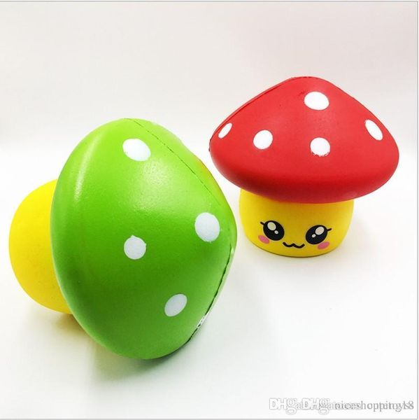 

excellent discout now new squishy panda mushroom slow rising soft squeeze cute cell phone strap gift stress children toys decompression toy