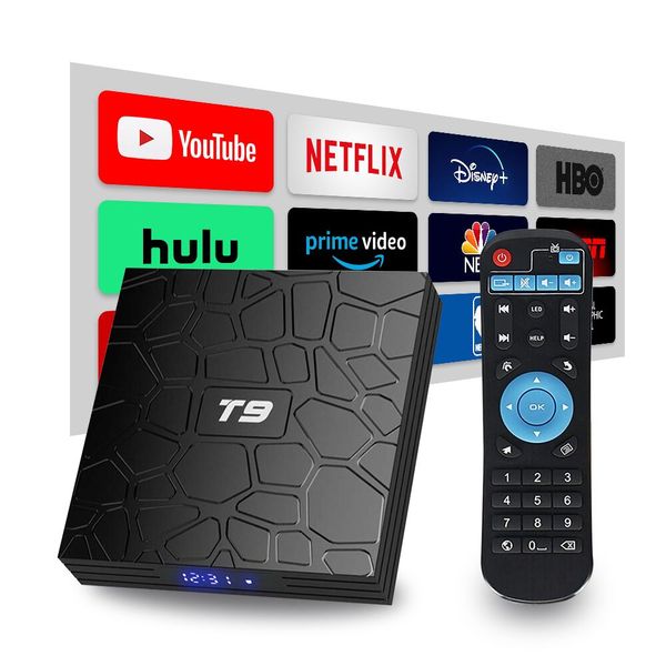

4K Set Top Box 2.4G / 5G Bluetooth WIFI Media Player TVBox 2G16G Smart TV Box Android 9.0 RK3318 4GB RAM 64GB ROM QuadCore