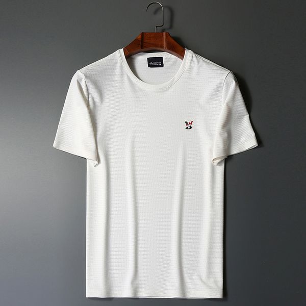 

2020 men's men's short sleeve t-shirt crew neck t shirts for men non-marking ice silk mens t shirts t shirts for men m-5xl, White;black