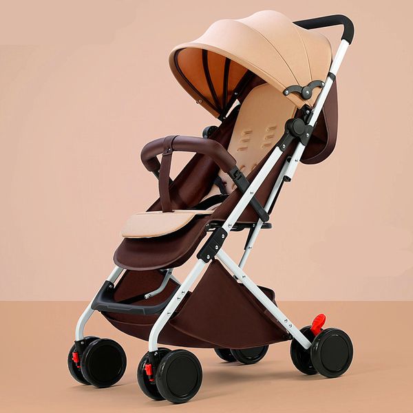 

2020 portable baby stroller can sit reclining baby child stroller ultra light umbrella cart folding simple stroller