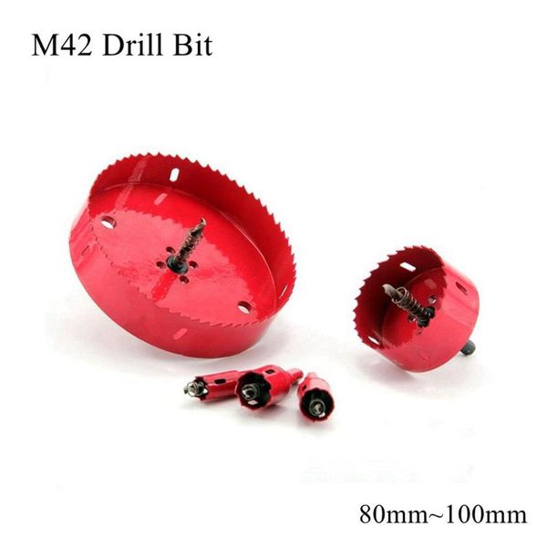 

80mm 85mm 90mm 95mm 100mm m42 drill bit set bi metal wood hole saws opener bimetallic hss cutter aluminum iron stainless steel