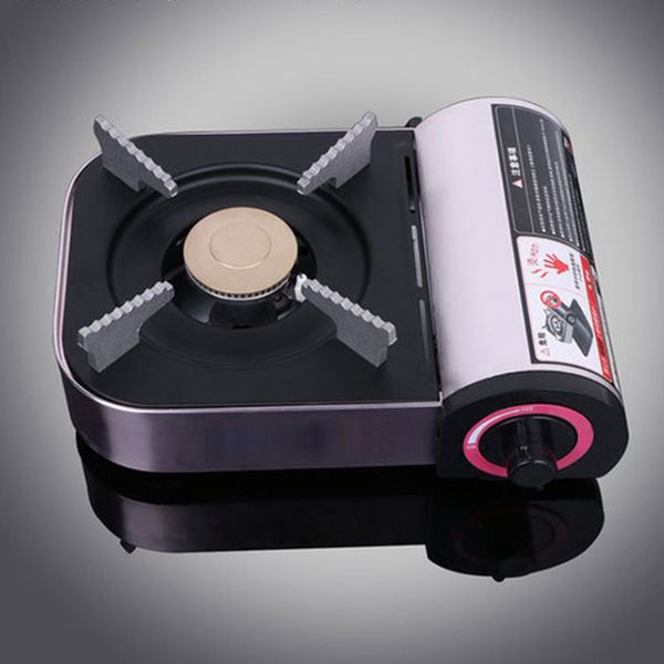 

mini portable cassette gas stove steel material bbq rack camping wild cooker outdoor picnic cooking stove used for gas bottle