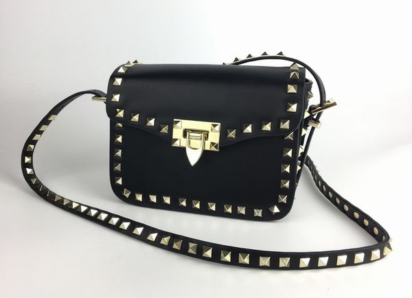

Новая модная сумка на плечоСумка Lady Bag Золотая заклепка Дата свидания Черный день